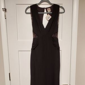 Haute Hippie Chain Embellished Long Dress Gown